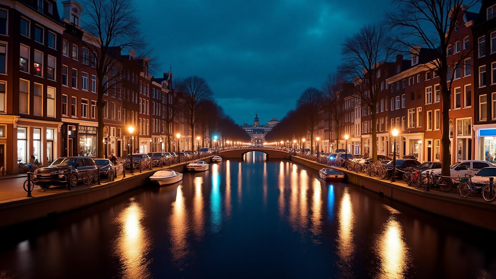 Amsterdam at night