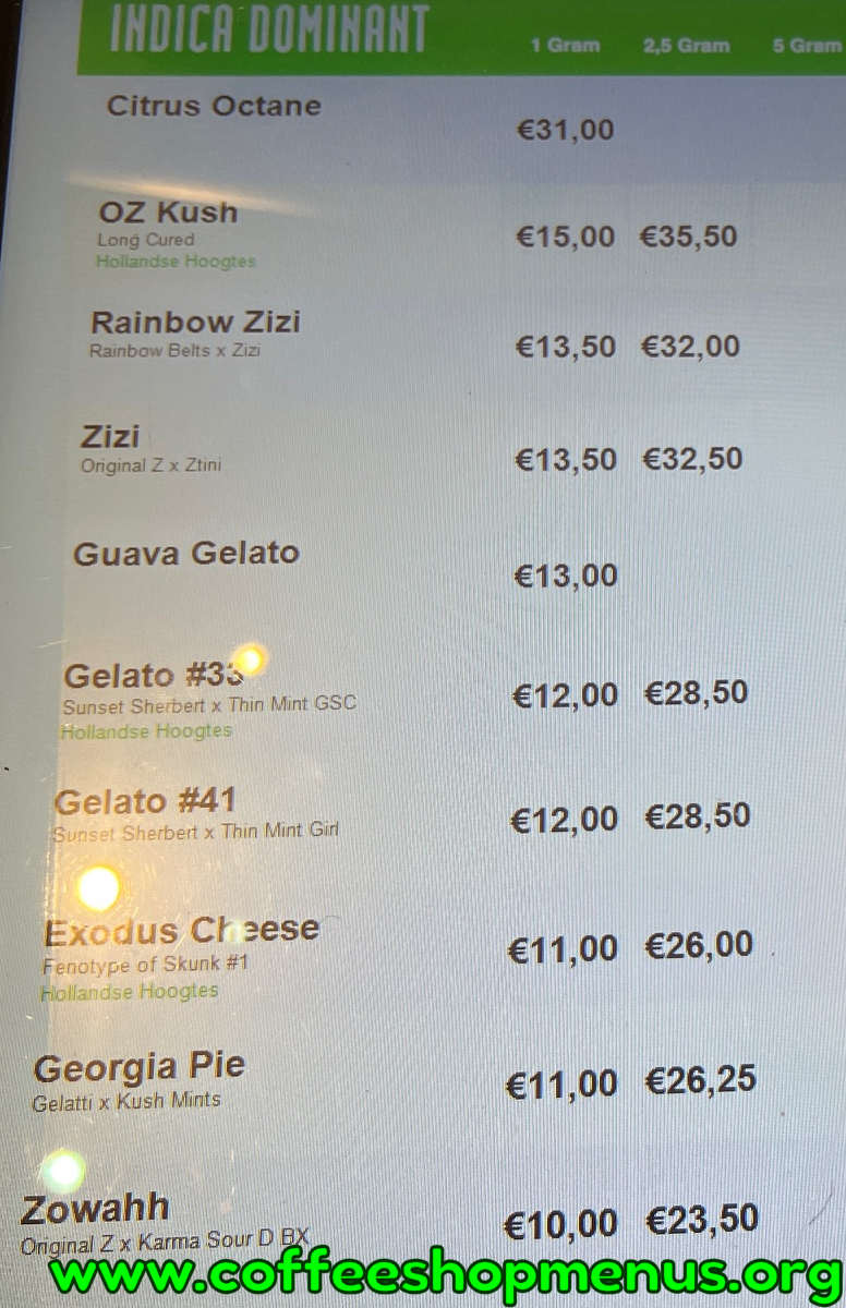 Boerejongens Almere Menu 2