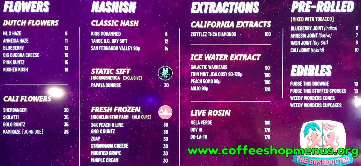 Bushdocter Menu 1