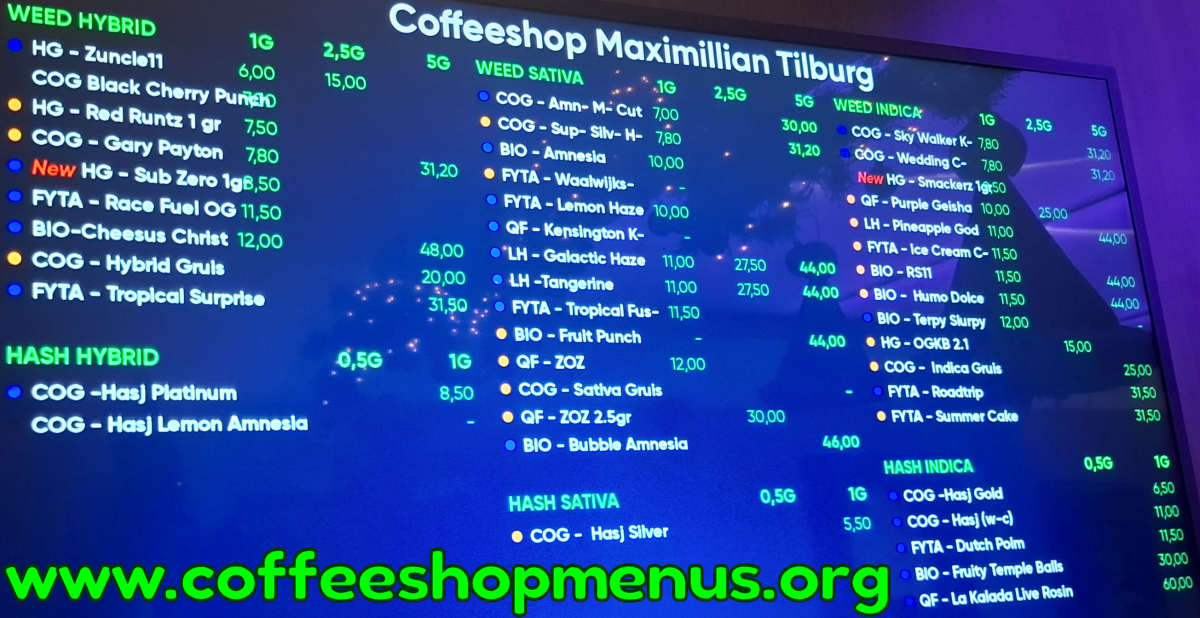 Maximillian Menu 1