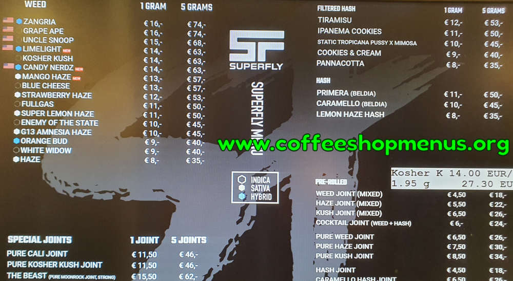 Superfly Menu 1