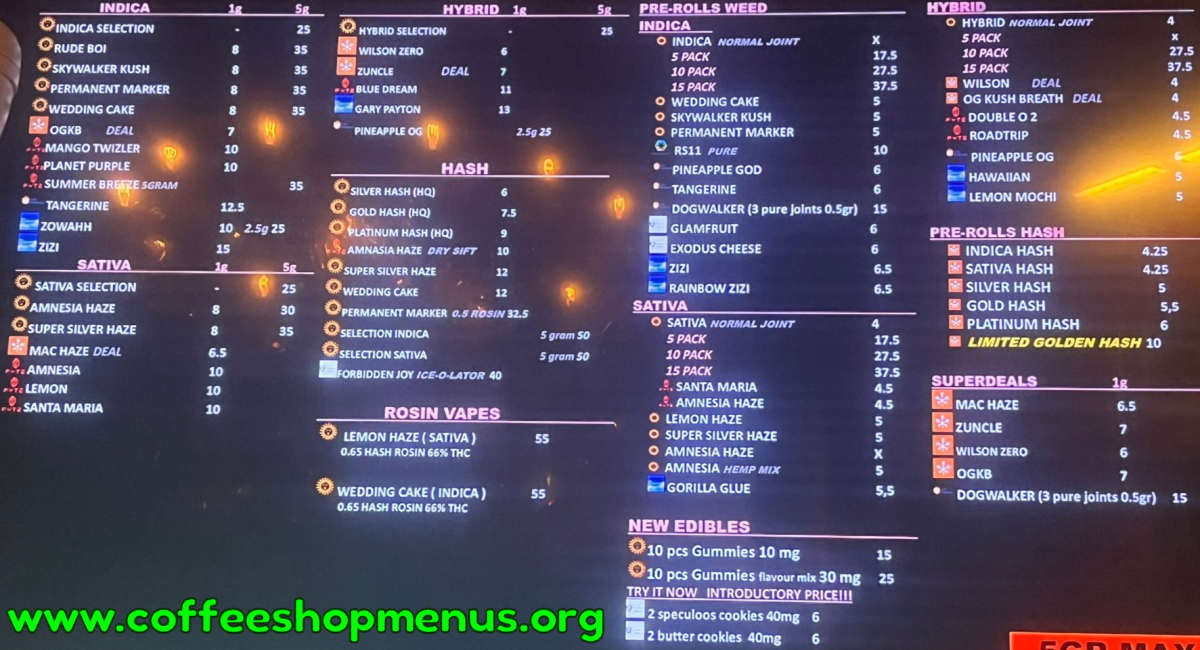 The Squad Menu 1